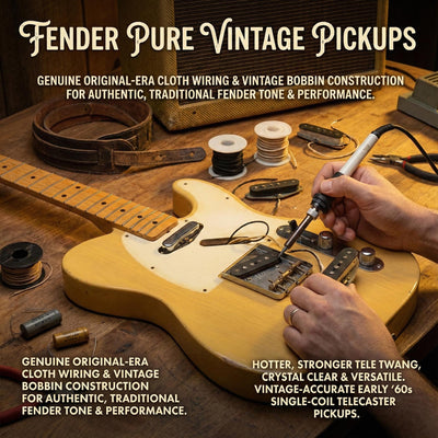 Fender Pure Vintage '64 Telecaster Pickups w/ Instrument Cable