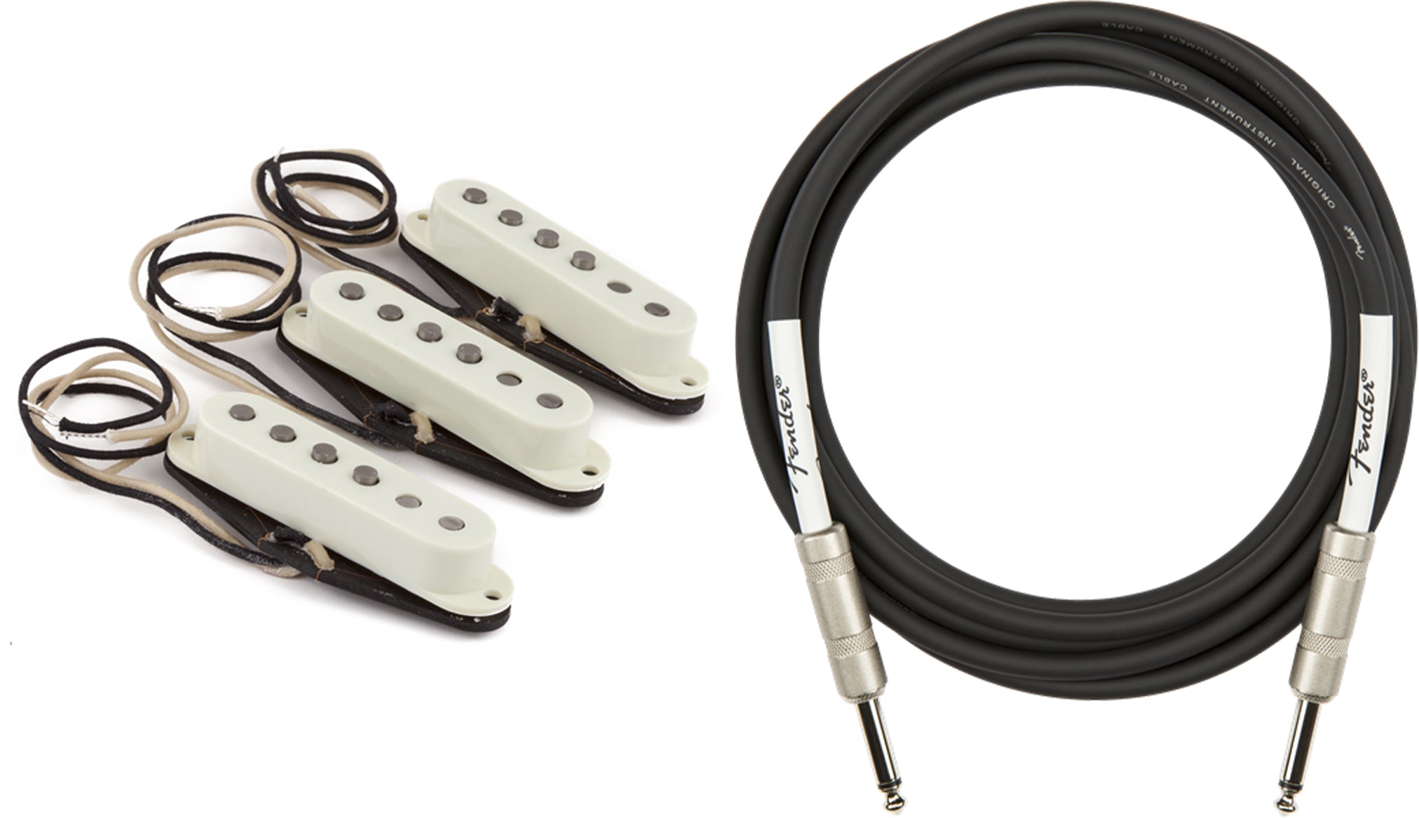 Fender Pure Vintage '59 Stratocaster Pickups w/ Instrument Cable