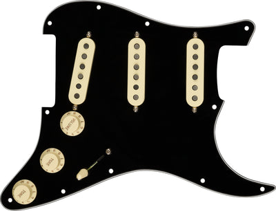 Fender Custom Shop Texas Special SSS Pre-Wired Stratocaster Pickguard - Black w/ Instrument Cable