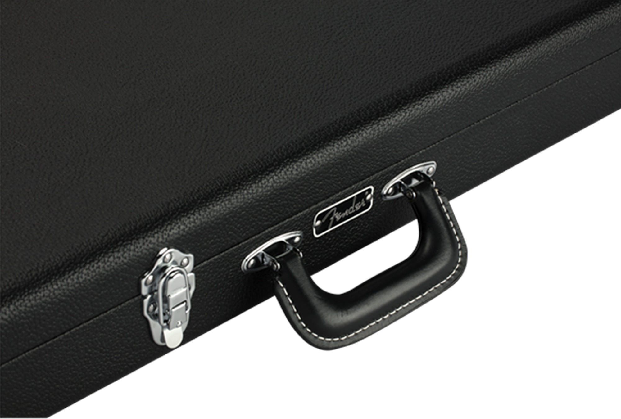 Fender Classic Series Wood Case for Jazzmaster/Jaguar - Black w/ Guitar Strap