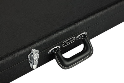 Fender Classic Series Wood Case for Jazzmaster/Jaguar - Black w/ Guitar Strap