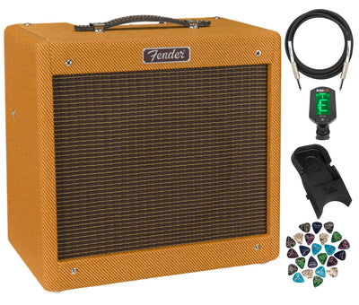 Fender Pro Junior IV Guitar Combo Amplifier - Lacquered Tweed w/ Fender Amperstand Guitar Cradle