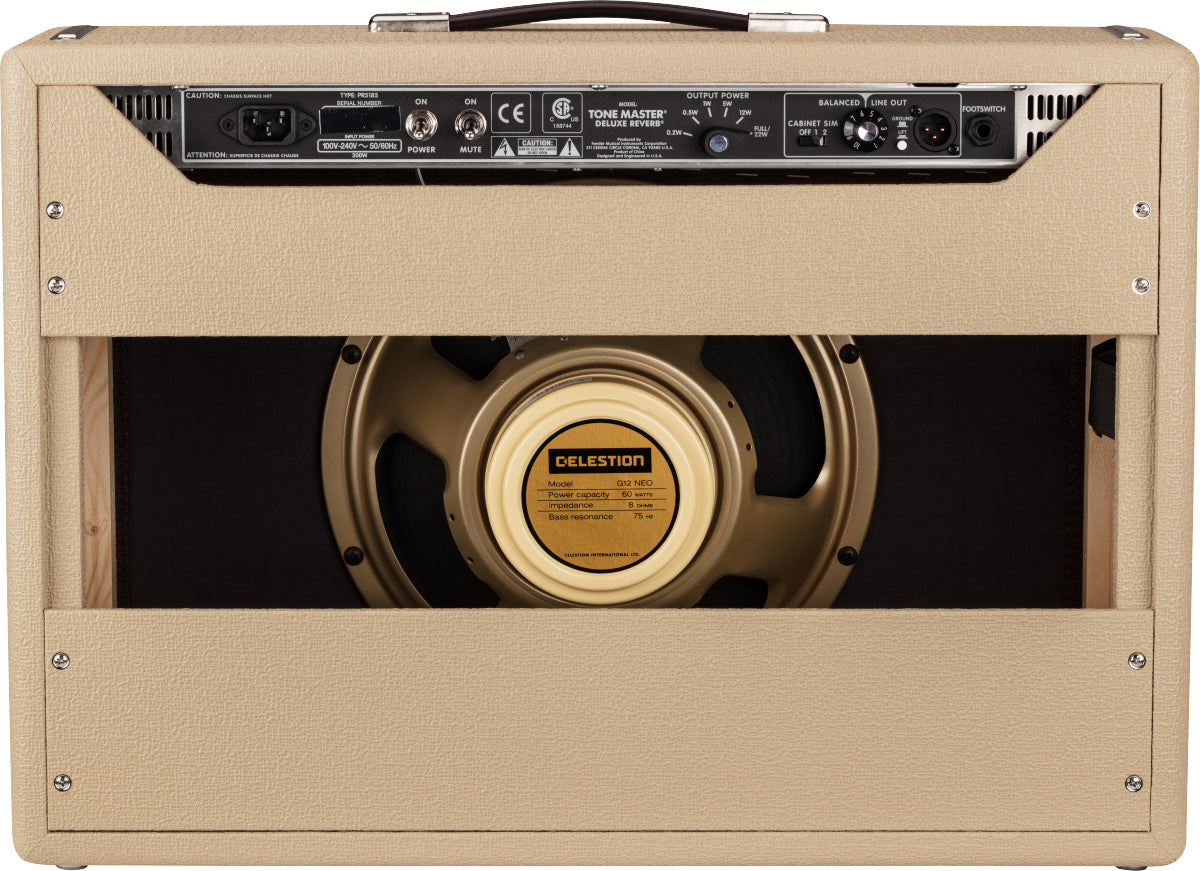 Fender Tone Master Deluxe Reverb 1x12-Inch Guitar Combo Amplifier - Blonde