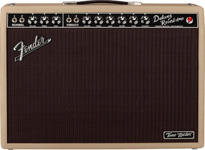 Fender Tone Master Deluxe Reverb 1x12-Inch Guitar Combo Amplifier - Blonde w/ Amperstand Guitar Cradle
