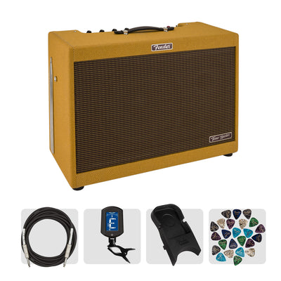 Fender Tone Master FR-12 1000-Watt 1x12 Powered Speaker Cabinet - Tweed w/ Instrument Cable