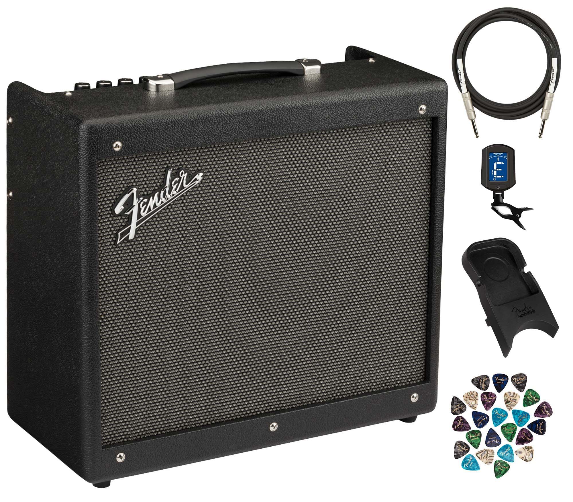 Fender Mustang GTX50 Guitar Combo Amplifier w/ Fender Amperstand Guitar Cradle