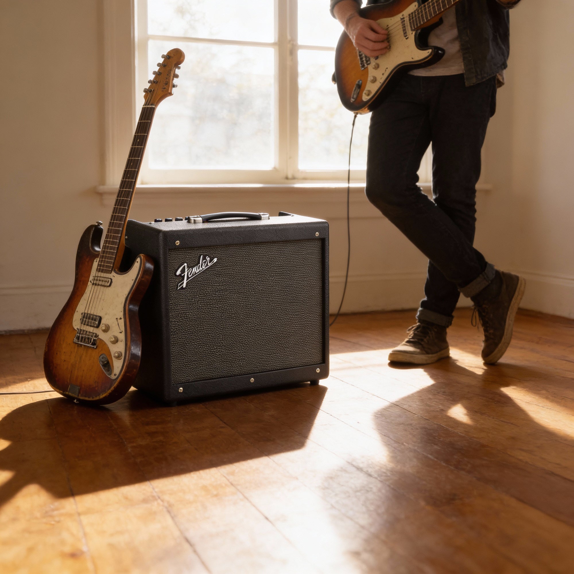 Fender Mustang GTX50 Guitar Combo Amplifier w/ Instrument Cable