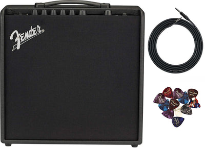 Fender Mustang LT50 Guitar Combo Amplifier w/ Instrument Cable