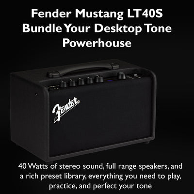 Fender Mustang LT40S Guitar Combo Amplifier w/ Instrument Cable