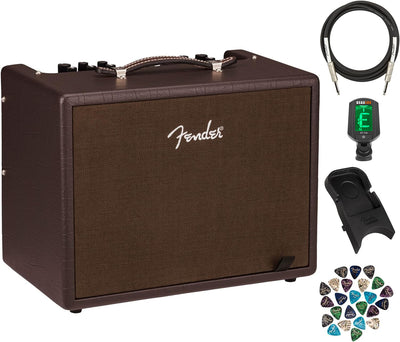 Fender Acoustic Junior Acoustic Guitar Combo Amplifier w/ Fender Amperstand Guitar Cradle