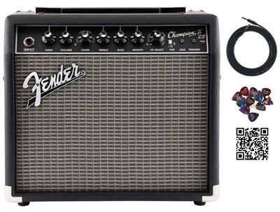 Fender Champion II 25-Watt Guitar Combo Amplifier w/ Instrument Cable