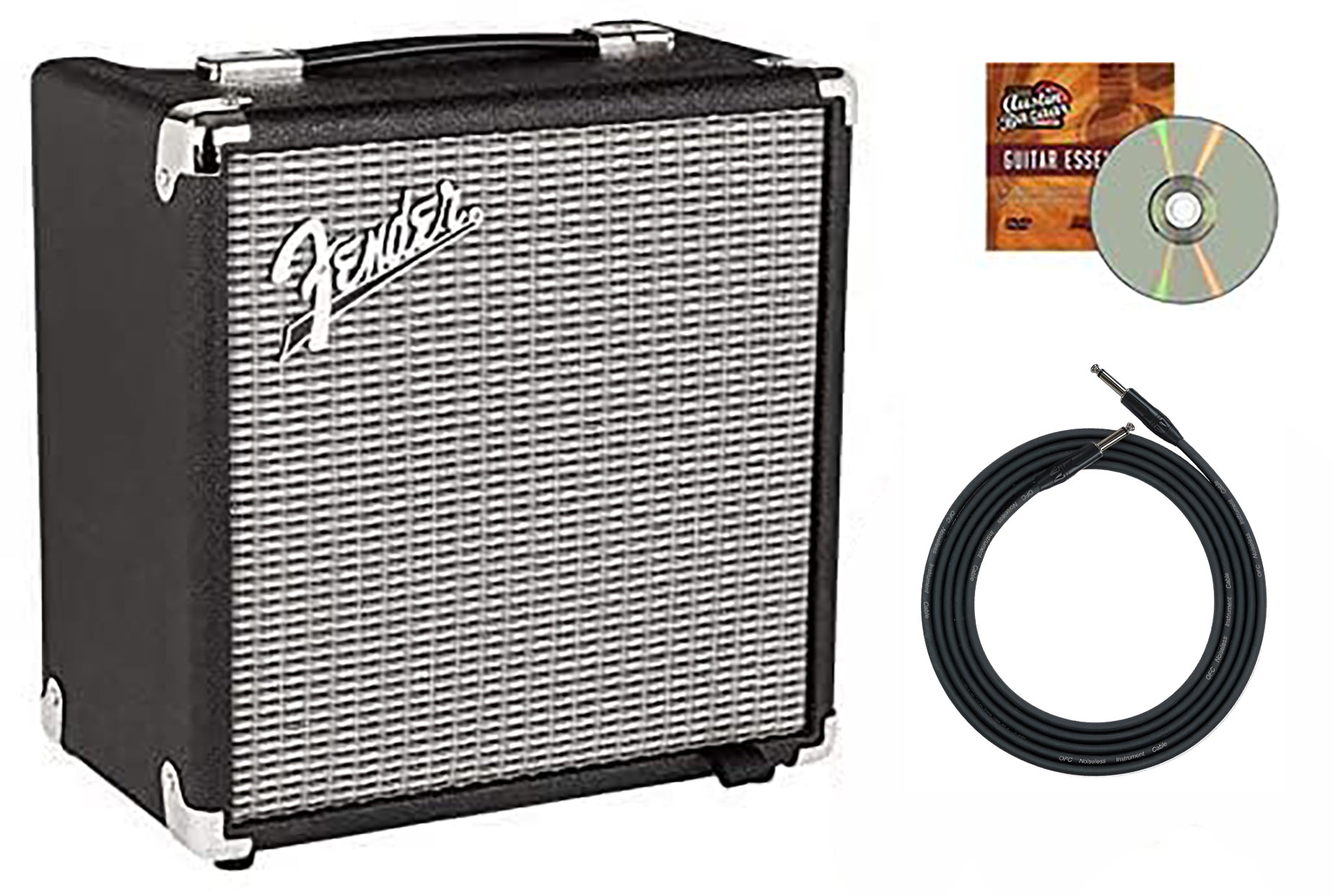 Fender Rumble 15 Bass Guitar Combo Amplifier w/ Instrument Cable