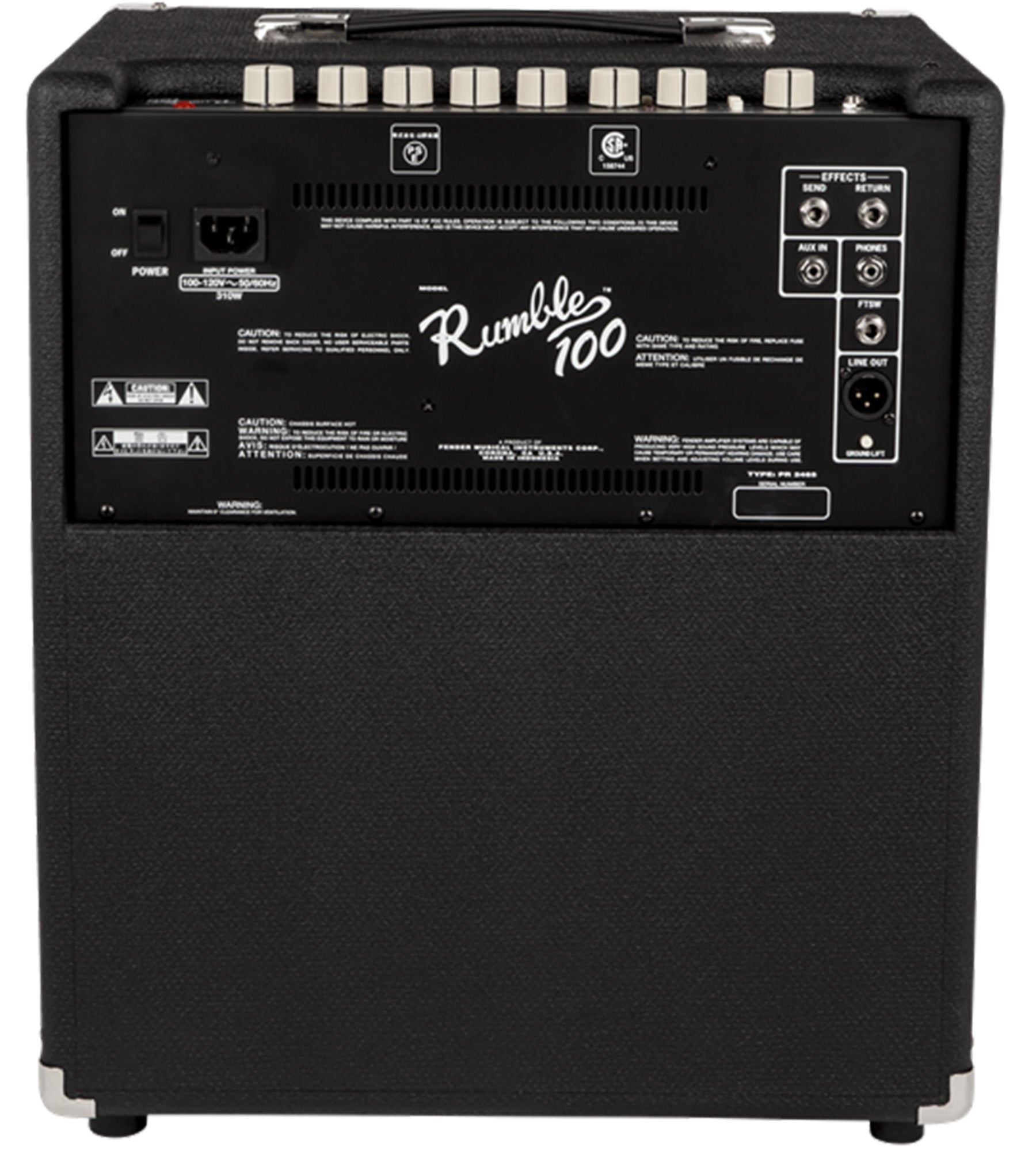 Fender Rumble 100 V3 Bass Combo Amplifier