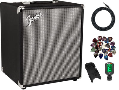 Fender Rumble 100 Bass Combo Amplifier w/ Fender Amperstand Guitar Cradle
