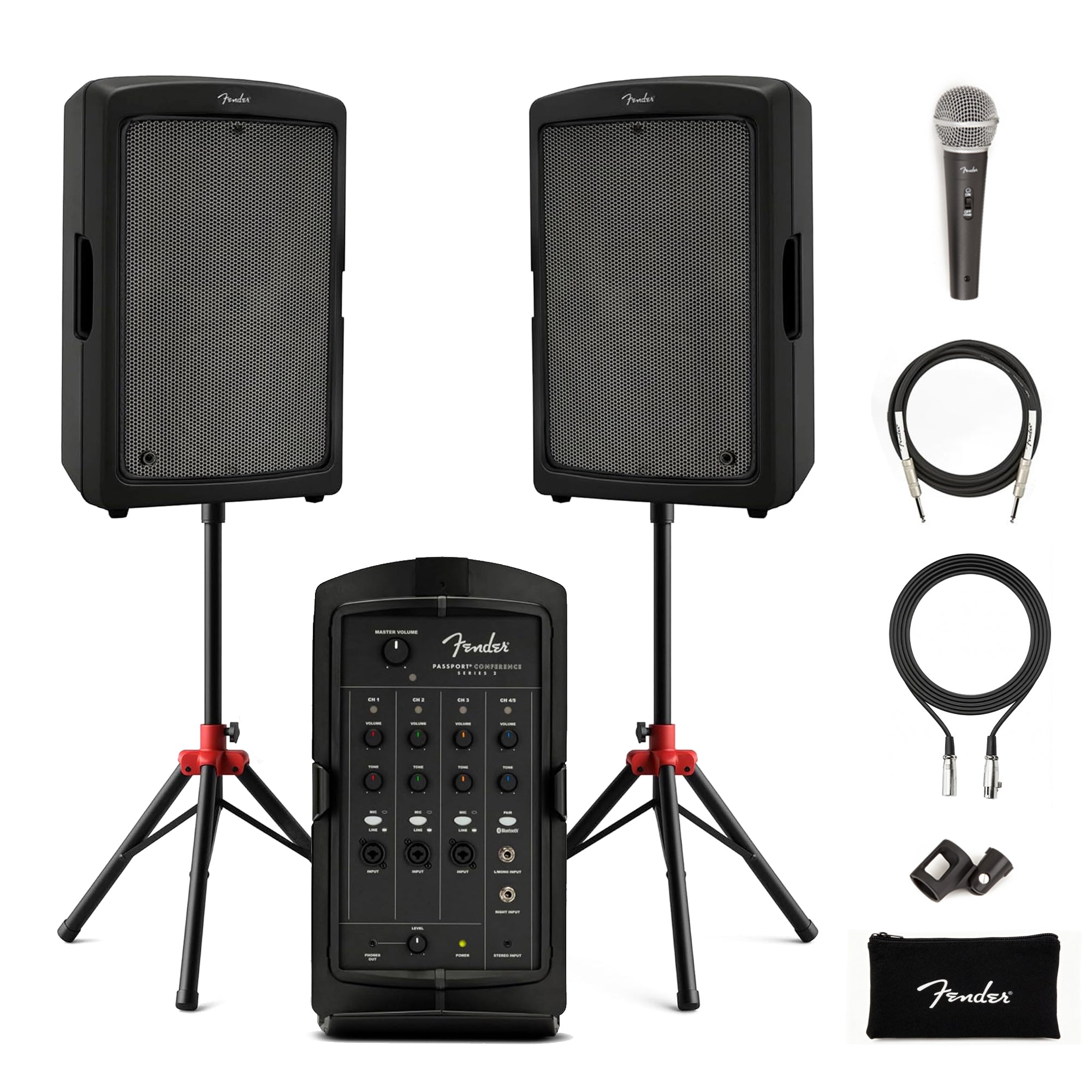 Fender Passport Conference S2 Portable PA System w/ Microphone