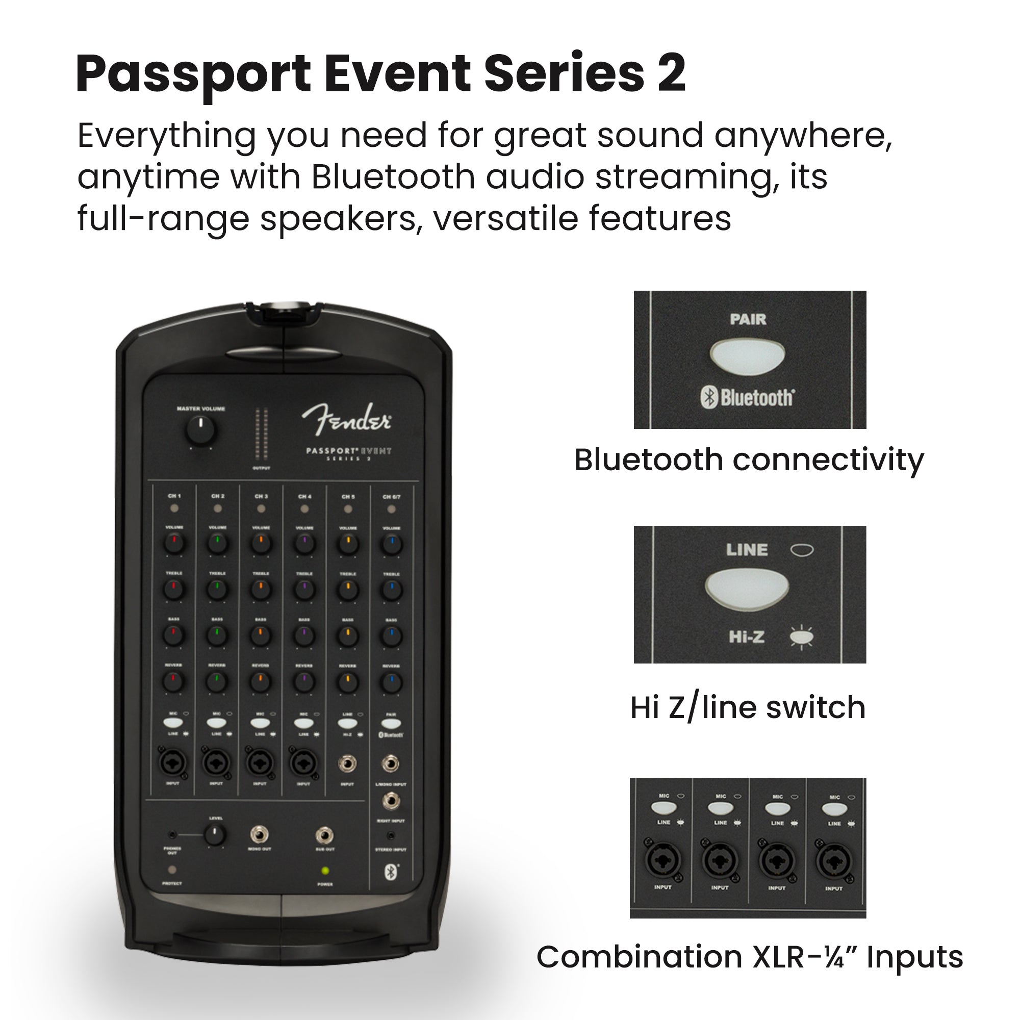 Fender Passport Event S2 Portable PA System w/ Microphone