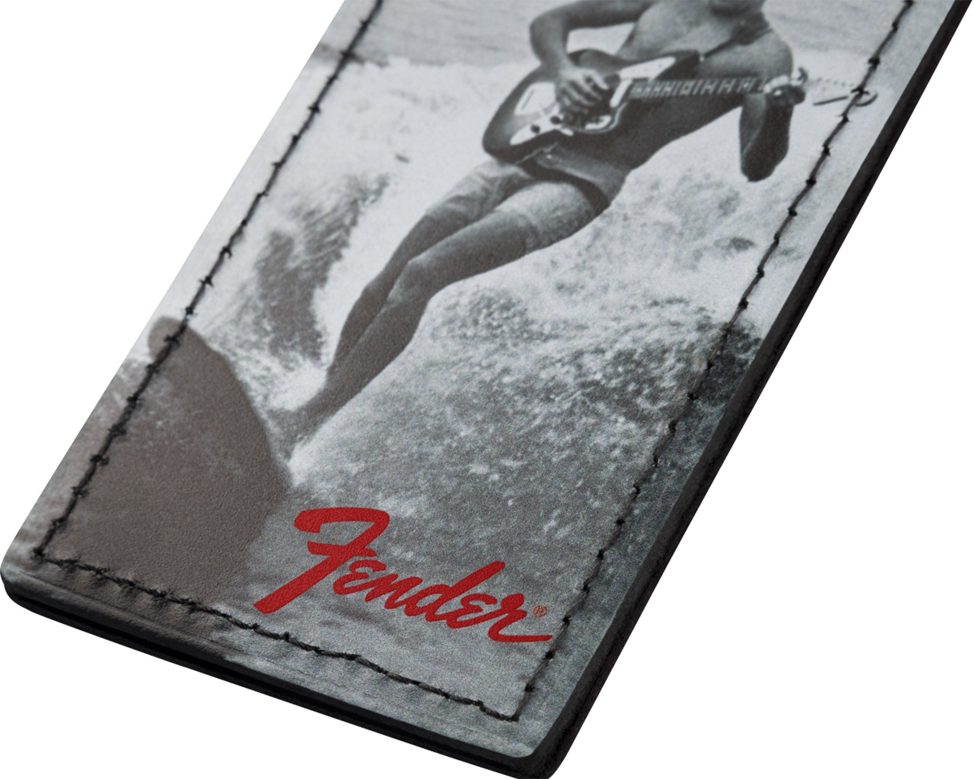 Fender Vintage Ad Luggage Tag - Surfer
