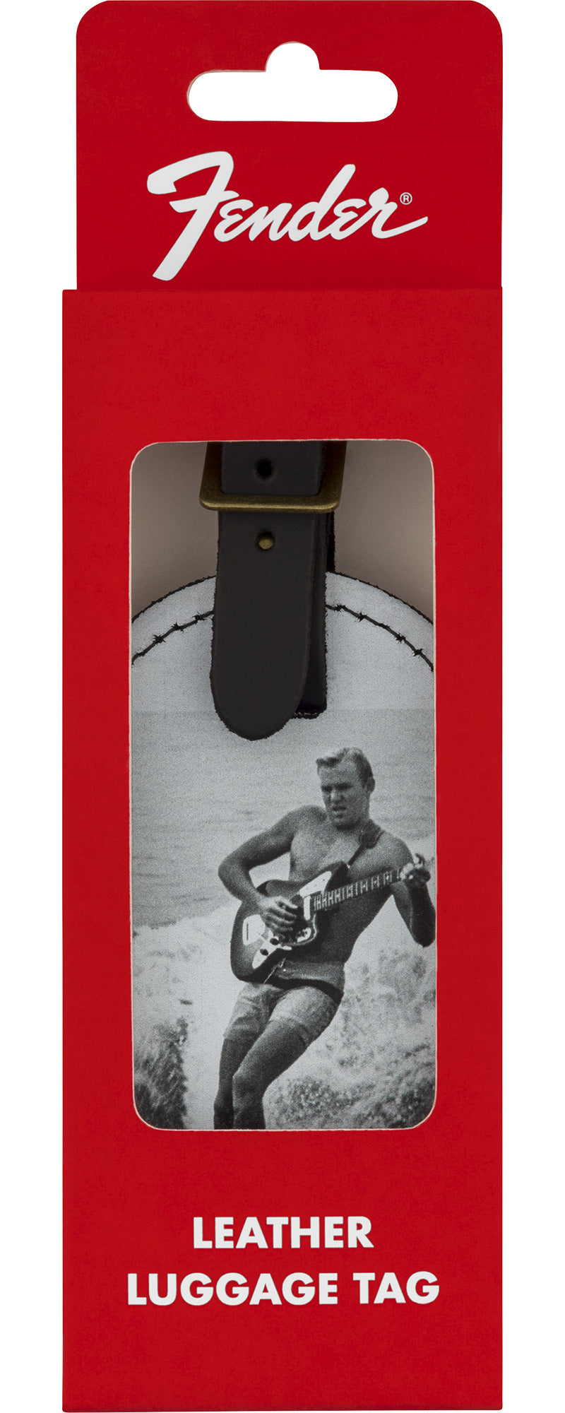 Fender Vintage Ad Luggage Tag - Surfer