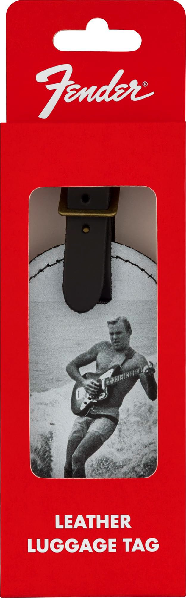 Fender Vintage Surfer Ad Luggage Tag w/ Picks