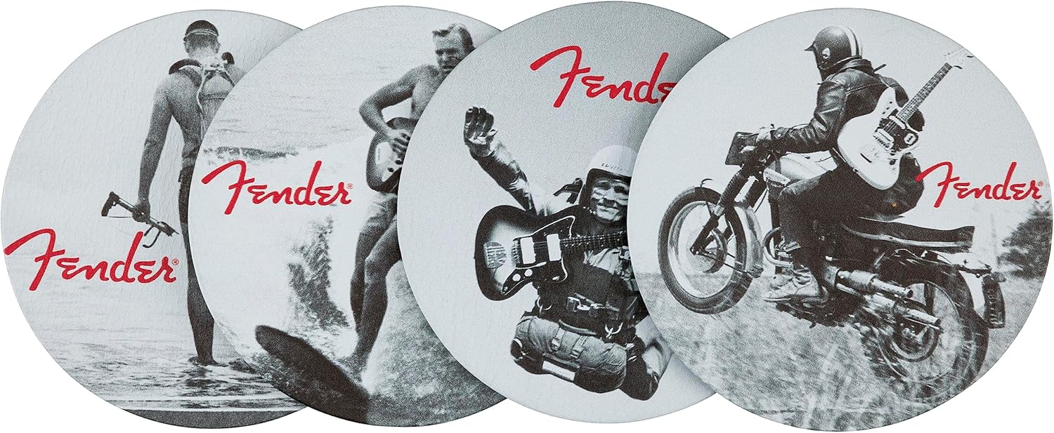 Fender Vintage Ads Coaster Set - 4 Pack
