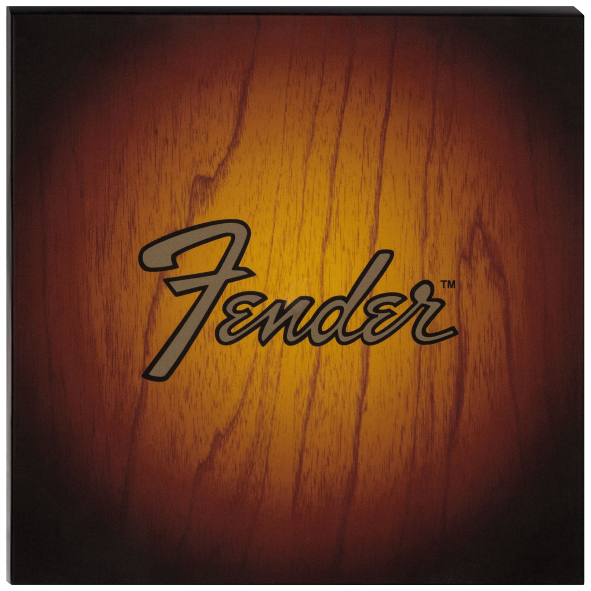 Fender Turntable Coaster Set with 6 Album-Shaped Coasters - Sunburst