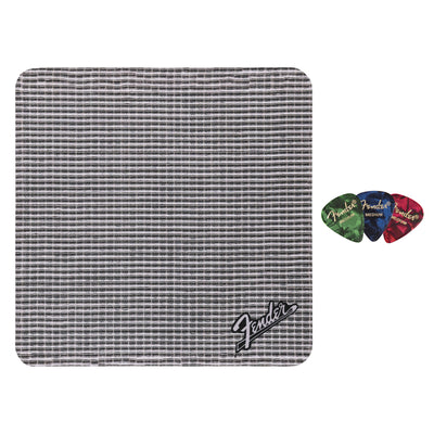 Fender Square Mousepad - Grill Cloth w/ Picks