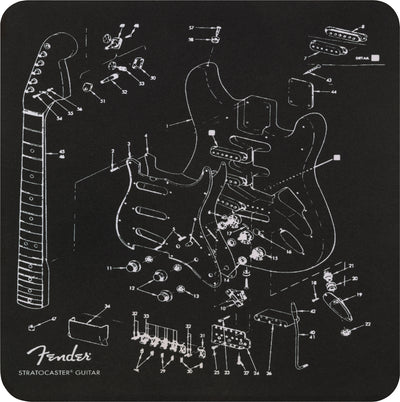 Fender Square Mousepad - Exploded Strat w/ Picks