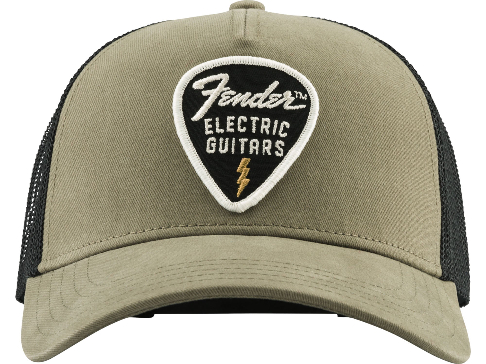 Fender Snap Back Pick Patch Cap - Olive