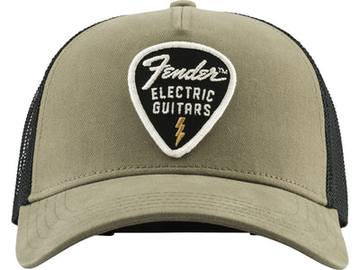 Fender Snap Back Pick Patch Cap - Olive