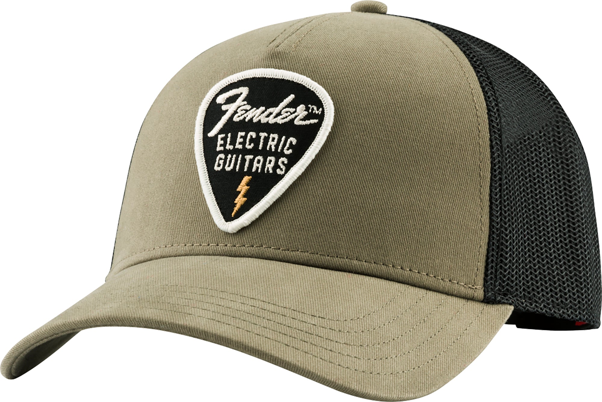 Fender Snap-Back Pick Patch Hat - Olive w/ Picks