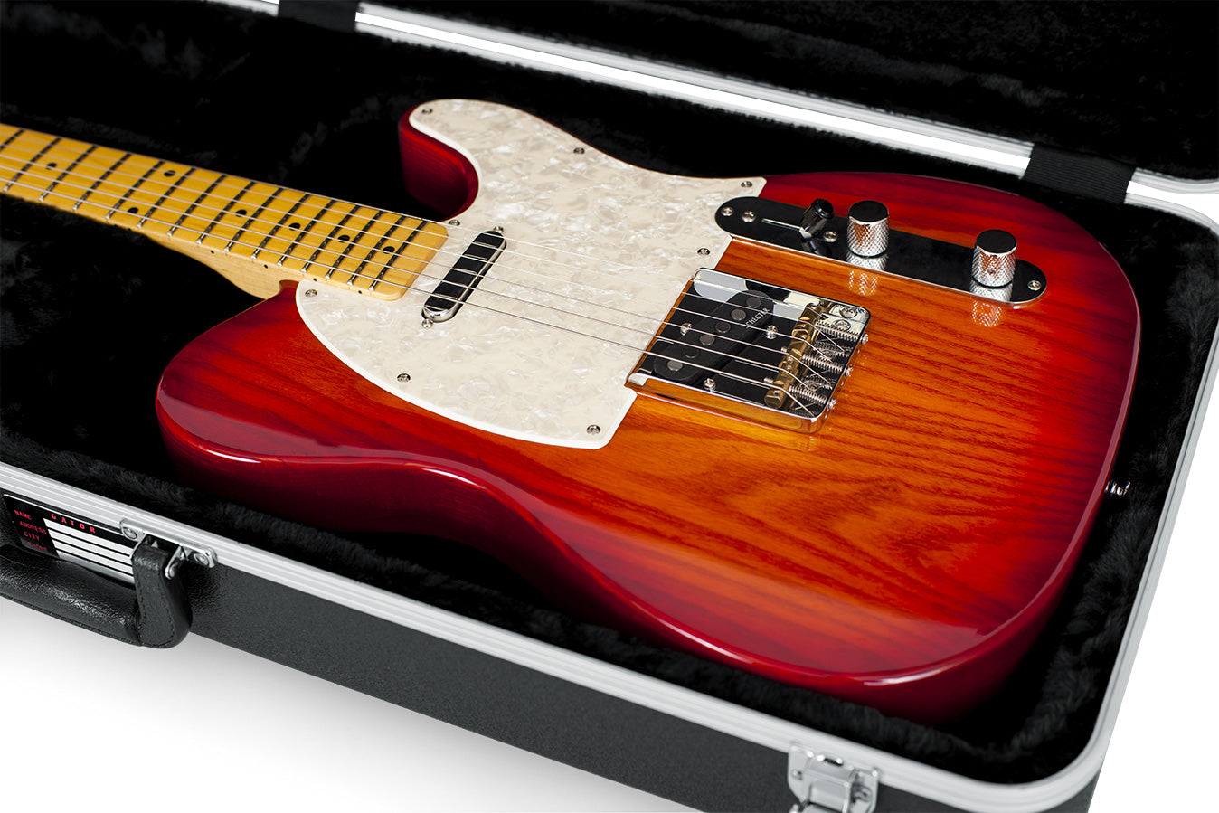 Gator GC-ELECTRIC-A Deluxe Molded Case for Electric Guitars - Black w/ Instrument Cable