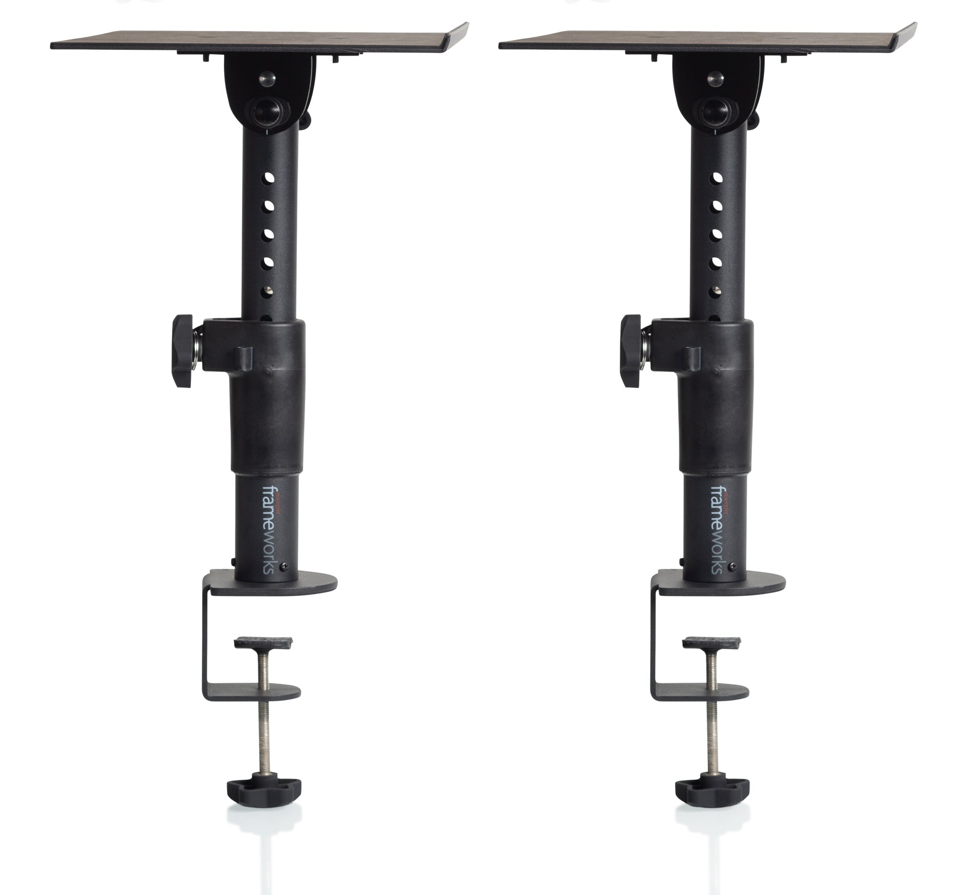 Gator Frameworks Clamp-On Studio Adjustable Height Monitor Stand w/ Instrument Cable