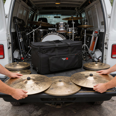 Gator Large Drum Bag with Wheels GP-EKIT3616-BW w/ Drumsticks