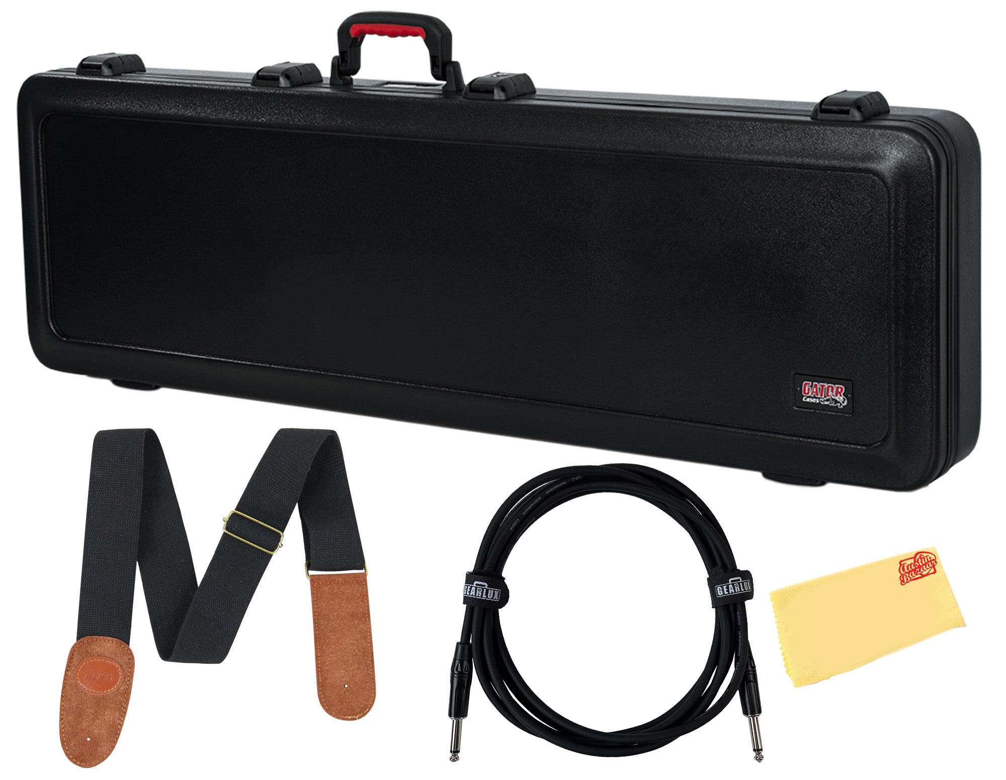 Gator GTSA-GTRBASS ATA Molded Polyethylene Case for Bass Guitars w/ Strap
