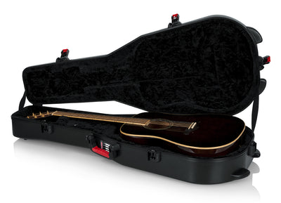 Gator GTSA-GTRDREAD ATA Molded Polyethylene Case for Dreadought Acoustic Guitars w/ Strap
