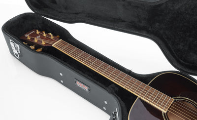 Gator GW-DREAD Deluxe Wood Case for Dreadnought Acoustic Guitars w/ Strap