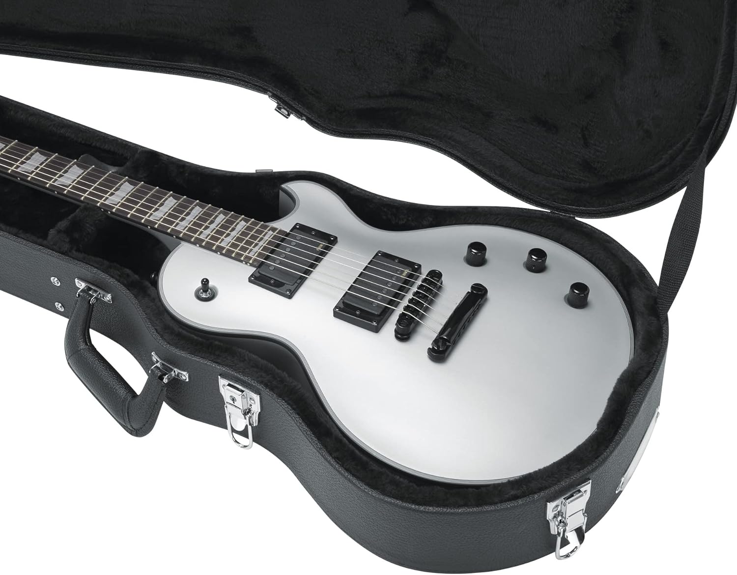 Gator GW-LPS Deluxe Wood Case for Single-Cutaway Electric Guitars
