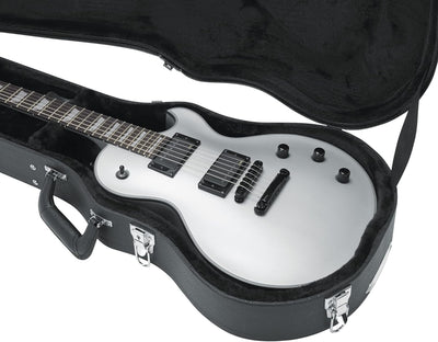 Gator GW-LPS Deluxe Wood Case for Single-Cutaway Electric Guitars