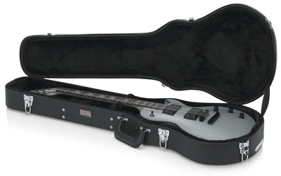 Gator GW-LPS Deluxe Wood Case for Single-Cutaway Electric Guitars w/ Strap