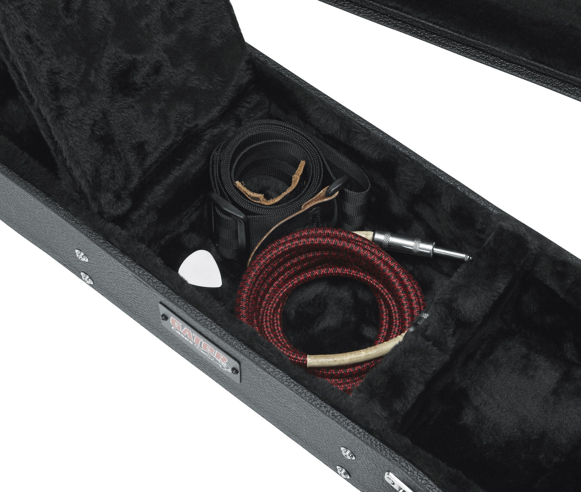 Gator GW-LPS Deluxe Wood Case for Single-Cutaway Electric Guitars w/ Strap
