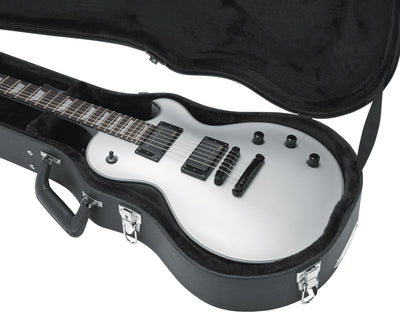 Gator GW-LPS Deluxe Wood Case for Single-Cutaway Electric Guitars w/ Strap