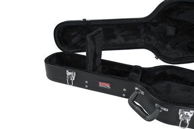 Gator GWE-LPS Wood Case for Gibson Les Paul - Black w/ Strap