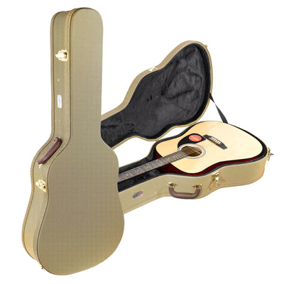 Gearlux Dreadnought Acoustic Guitar Hard Case - Tweed