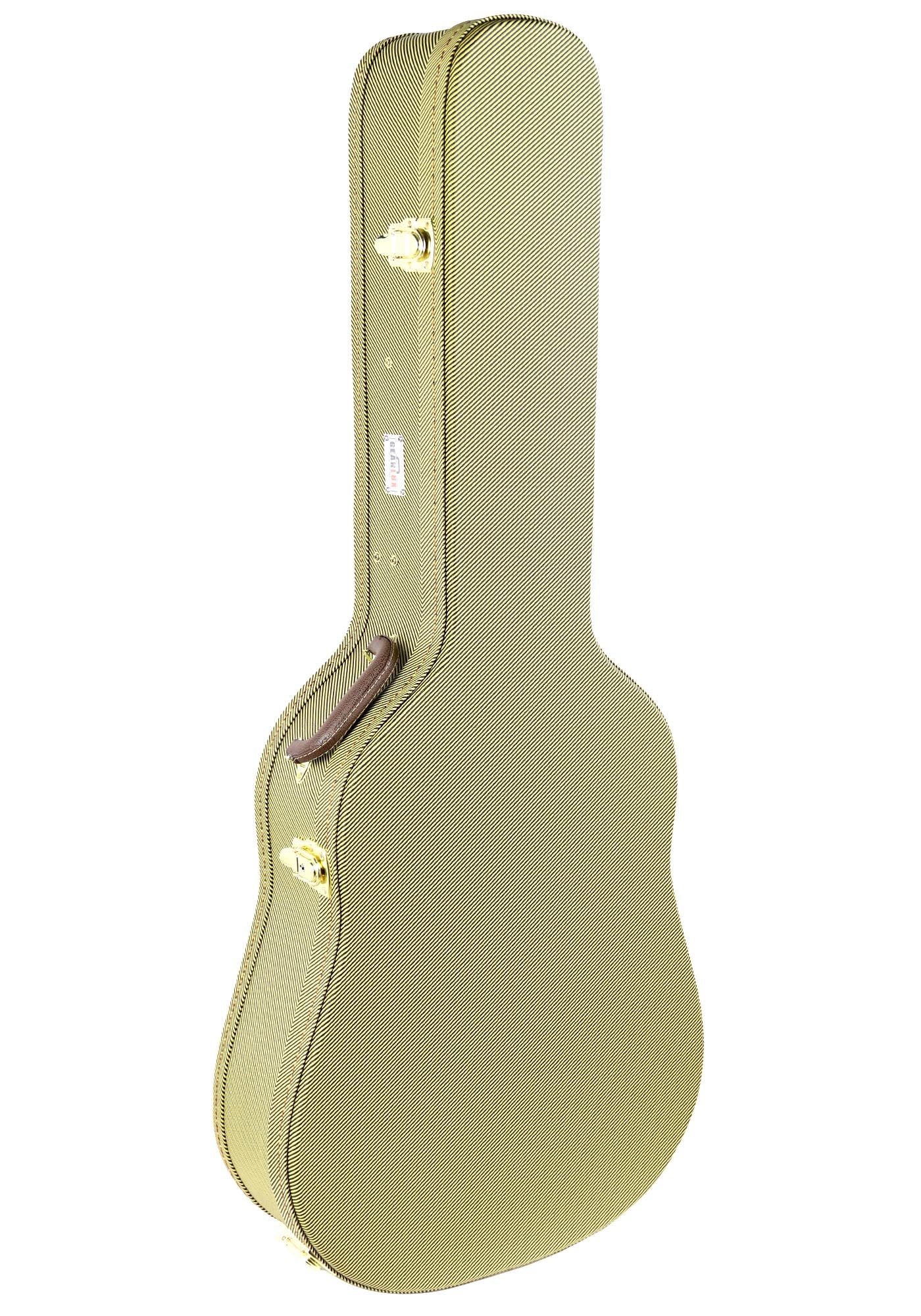 Gearlux Dreadnought Acoustic Guitar Hard Case - Tweed