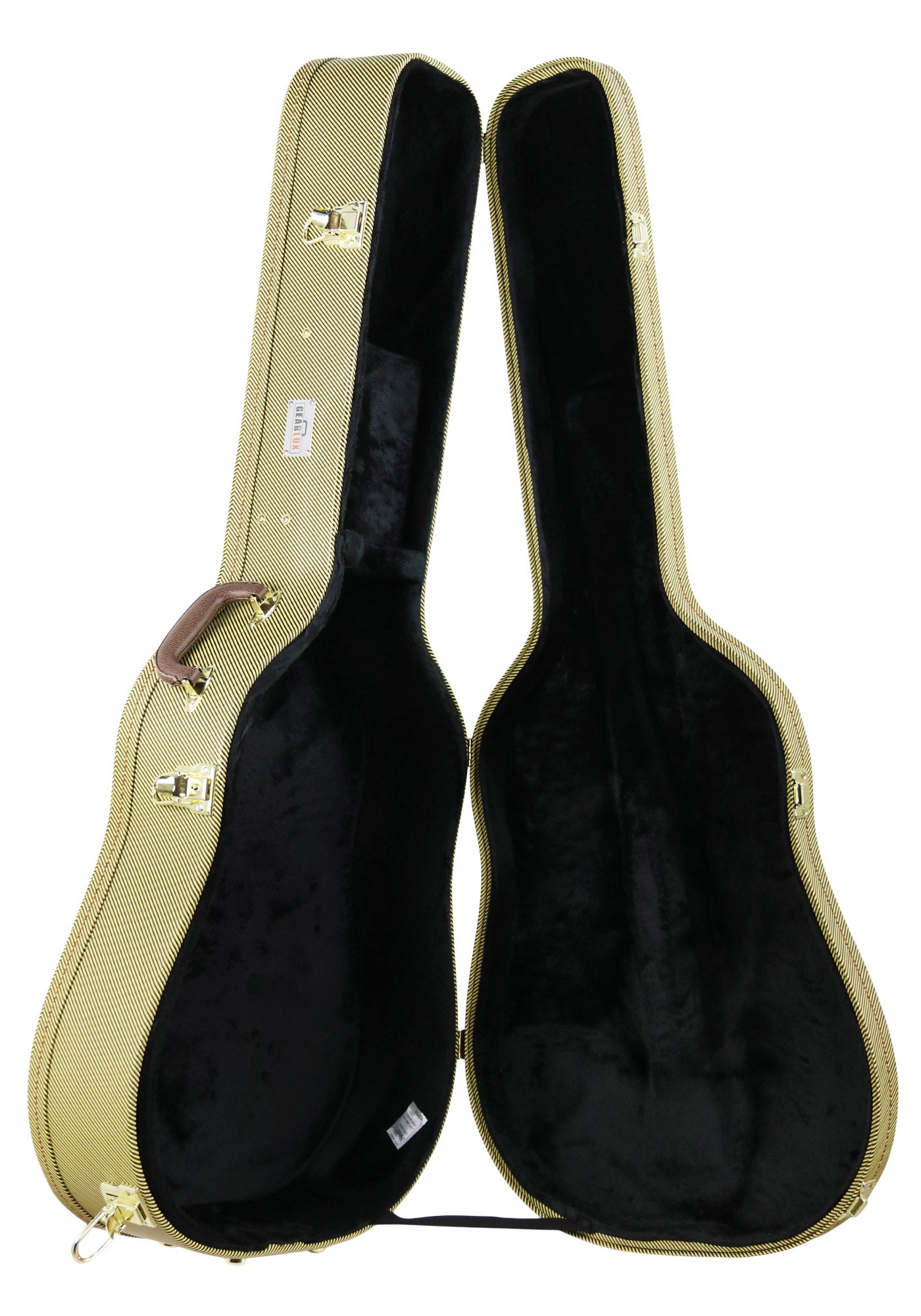 Gearlux Dreadnought Acoustic Guitar Hard Case - Tweed