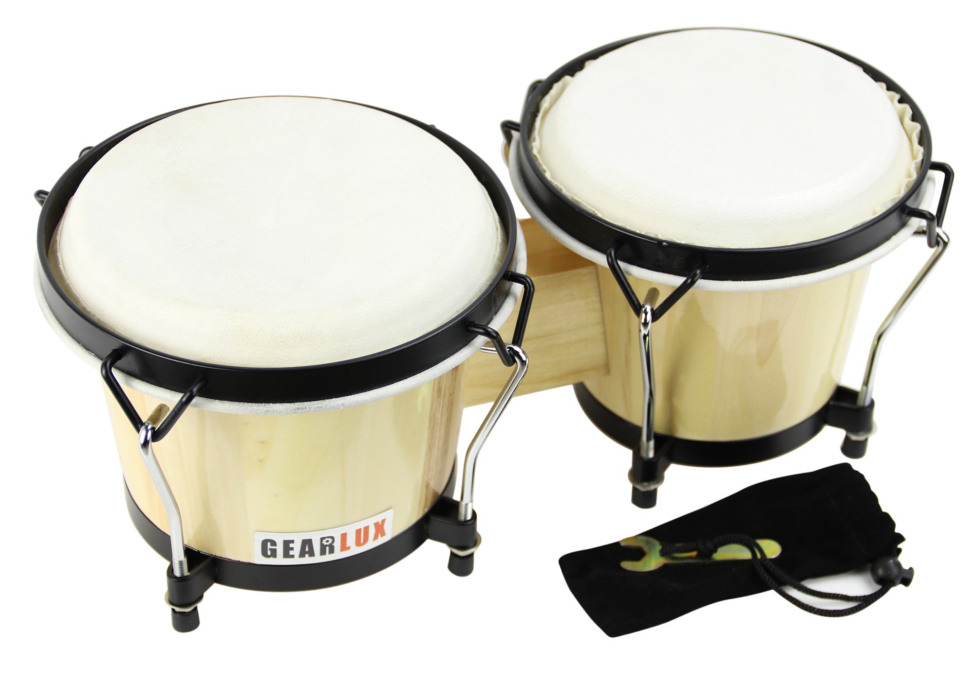 Gearlux Tunable Bongos - Natural