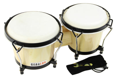 Gearlux Tunable Bongos - Natural