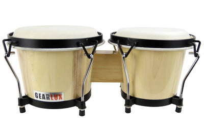 Gearlux Tunable Bongos - Natural