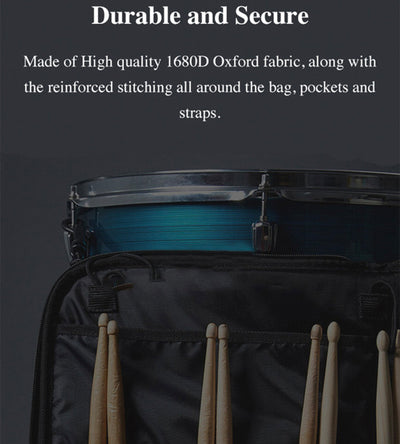 Gearlux 12-Pair Drumstick Bag with 10mm Padding
