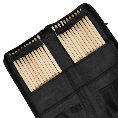 Gearlux 12-Pair Drumstick Bag with 5mm Padding and 1mm Plastic Plate